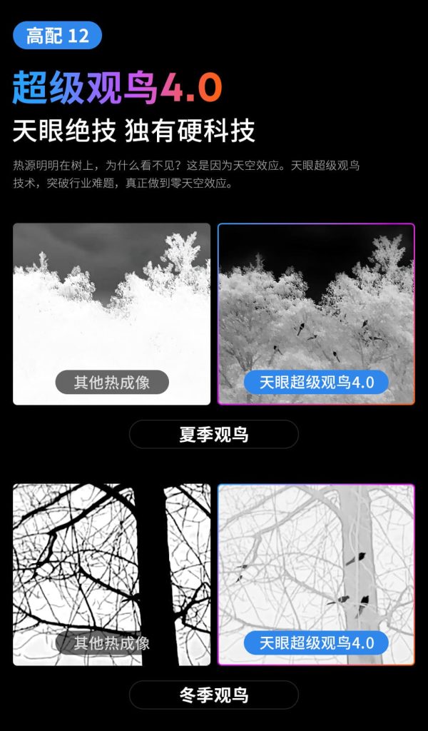 天眼DV300热成像夜视仪超级观鸟4.0
