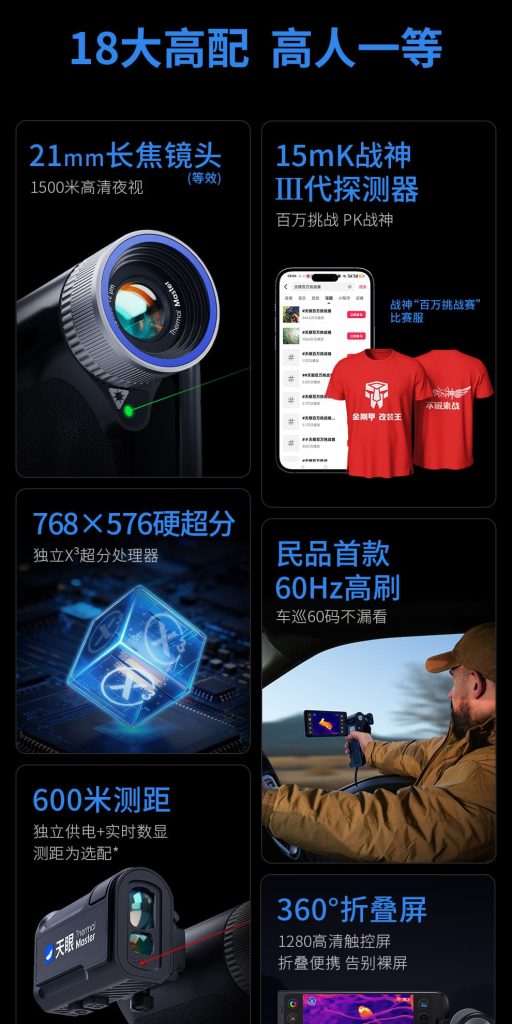 天眼DV300热成像夜视仪18大高配
