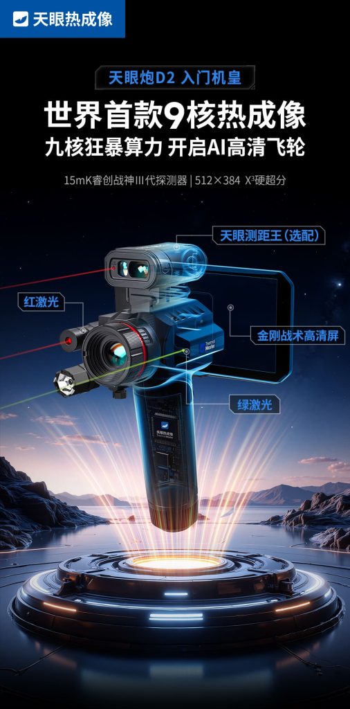 天眼炮D2热成像仪首款9核热成像